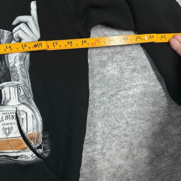 Marilyn Monroe All Hustle Hoodie Mens Small Graphic Pullover Black Tequila - Picture 5 of 8